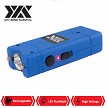 Blue DZS Rechargeable Self Defense Ultra Mini Stun Gun With LED FlashLight 