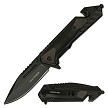 Rescue Tactical Pocket Knife 9.25 Inch Spring Assisted Knife Black 